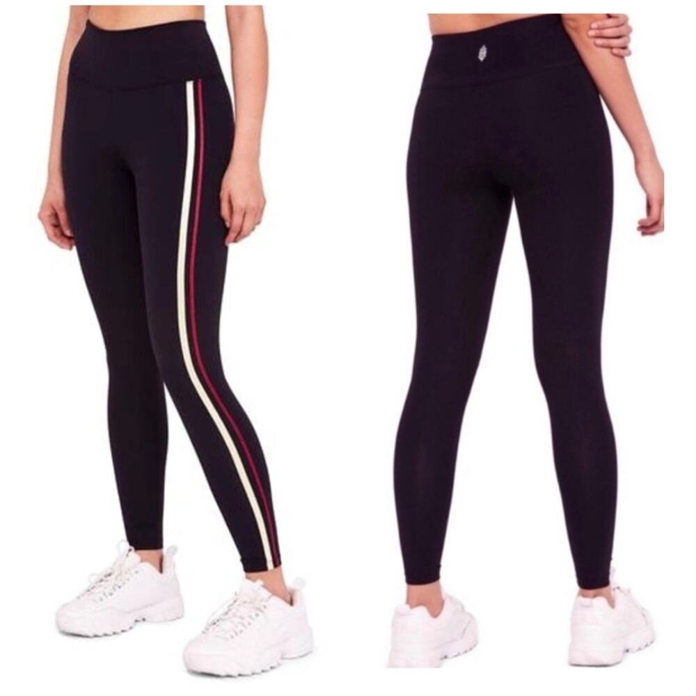 Free People Side Stripe Leggings high waisted